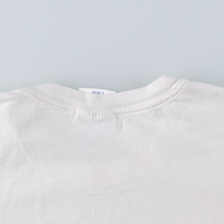 1980'S Hanes souvenir T-shirt, made in USA, men's size L equivalent, vintage. cotton white type Vintage Second Hand