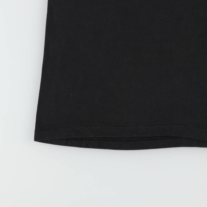 Vintage 1980'S Hanes BEEFY-T Printed T-Shirt, Made in USA, Men's Size Large cotton black type Vintage Second Hand
