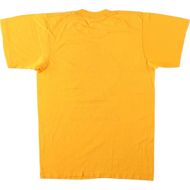 80'S SCREEN STARS Printed T-shirt Made in USA Men's M Vintage cotton yellow type Vintage Second Hand
