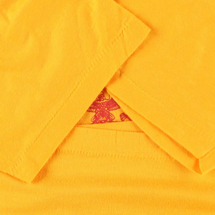 80'S SCREEN STARS Printed T-shirt Made in USA Men's M Vintage cotton yellow type Vintage Second Hand