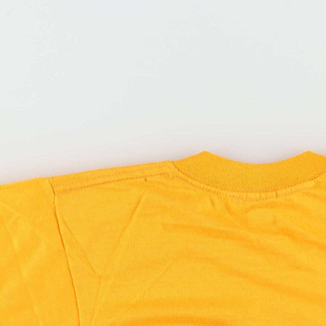 80'S SCREEN STARS Printed T-shirt Made in USA Men's M Vintage cotton yellow type Vintage Second Hand