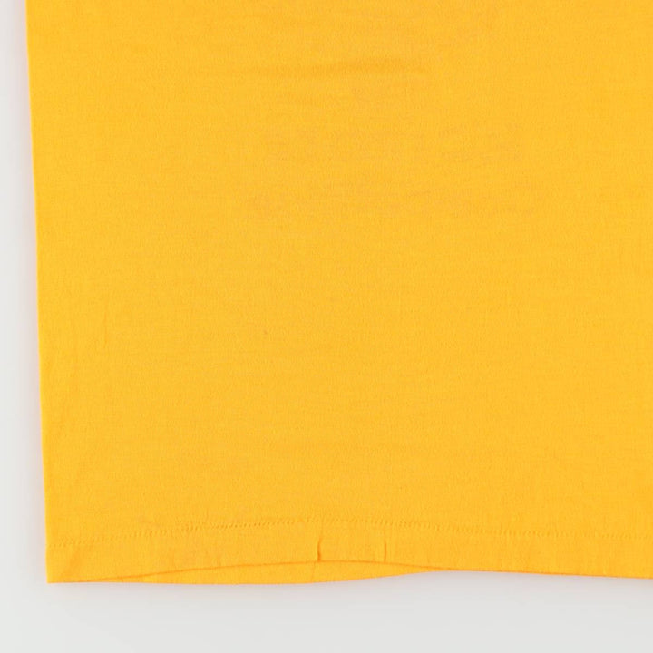 80'S SCREEN STARS Printed T-shirt Made in USA Men's M Vintage cotton yellow type Vintage Second Hand