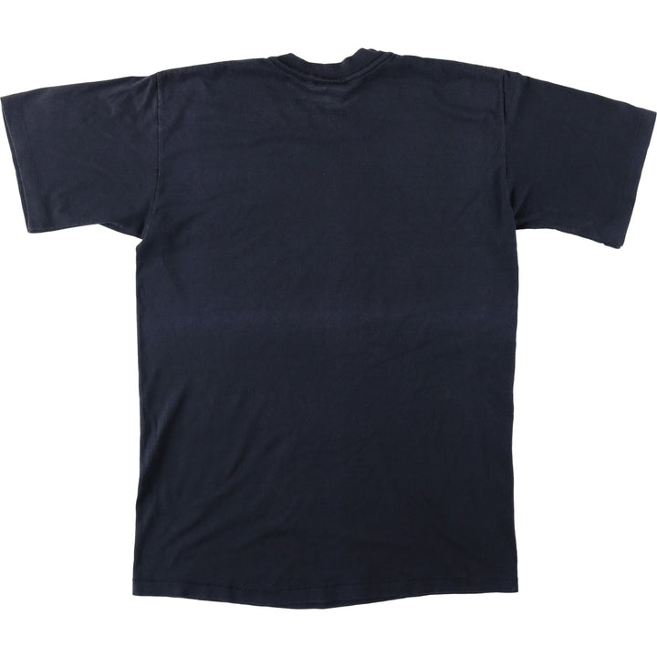 Vintage 90'S printed T-shirt, made in the USA, size L, men's cotton black type Vintage Second Hand