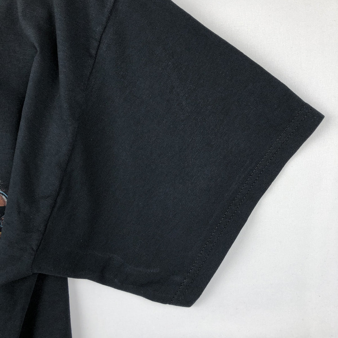 Gildan Printed T-shirt, Men's XL size cotton black type Vintage Second Hand