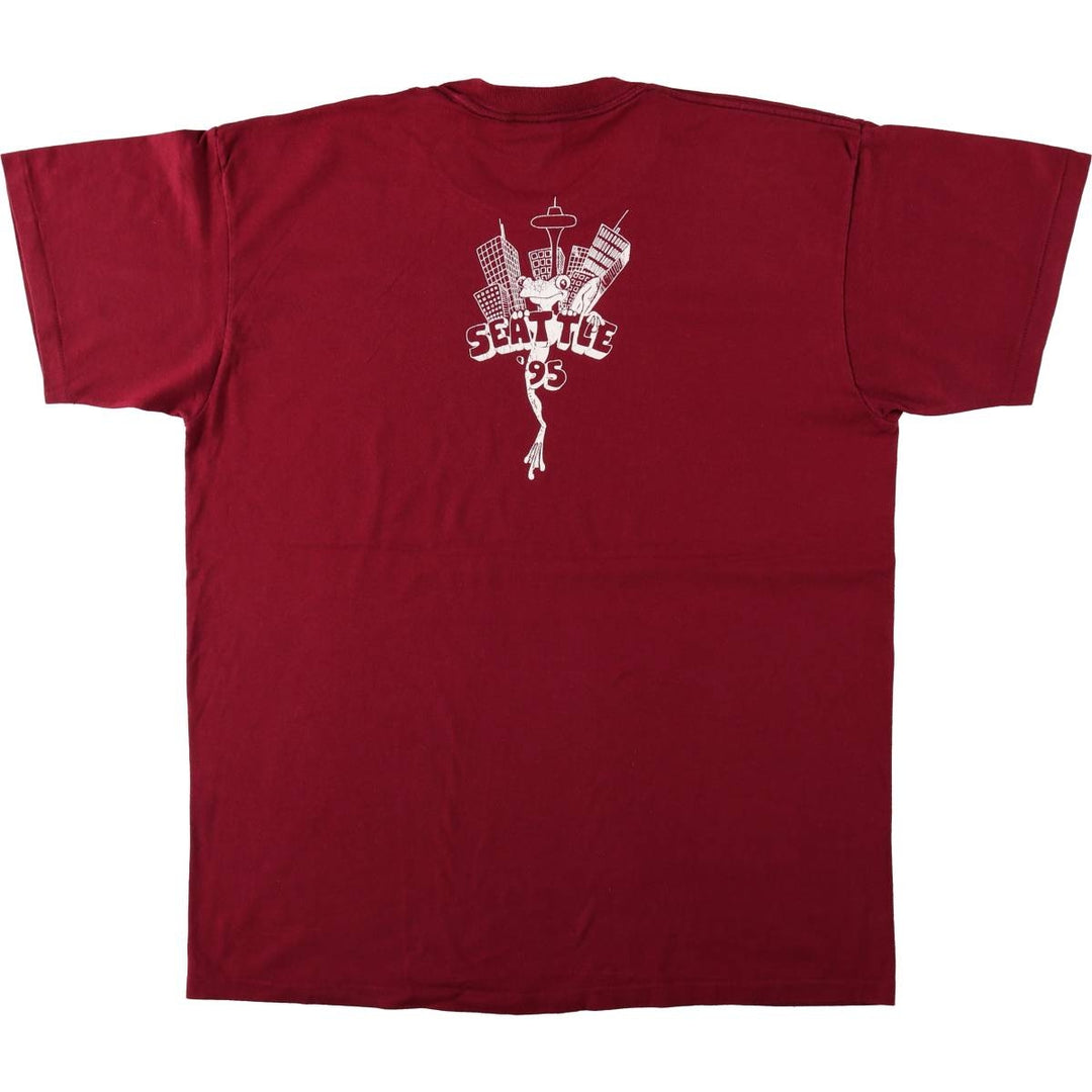 90's ONEITA POWER cotton red type reddish brown Vintage Second Hand