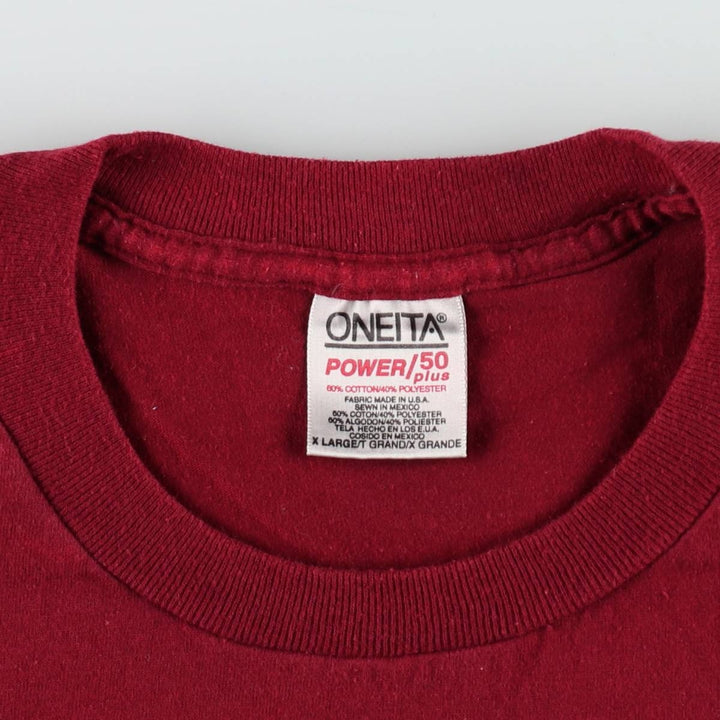90's ONEITA POWER cotton red type reddish brown Vintage Second Hand