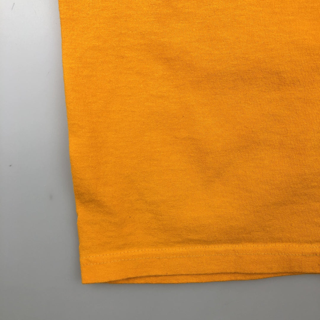 2000'S Fruit of the Loom Heavy Cotton Hogwarts at Blue Ridge Print T-Shirt, Men's Size XL (approx.) cotton yellow type Vintage Second Hand