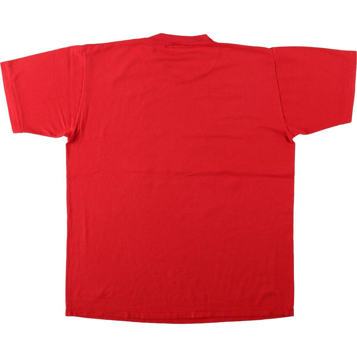 Vintage 80'S Jerseys Printed T-shirt, Made in USA, Men's L cotton red type Vintage Second Hand