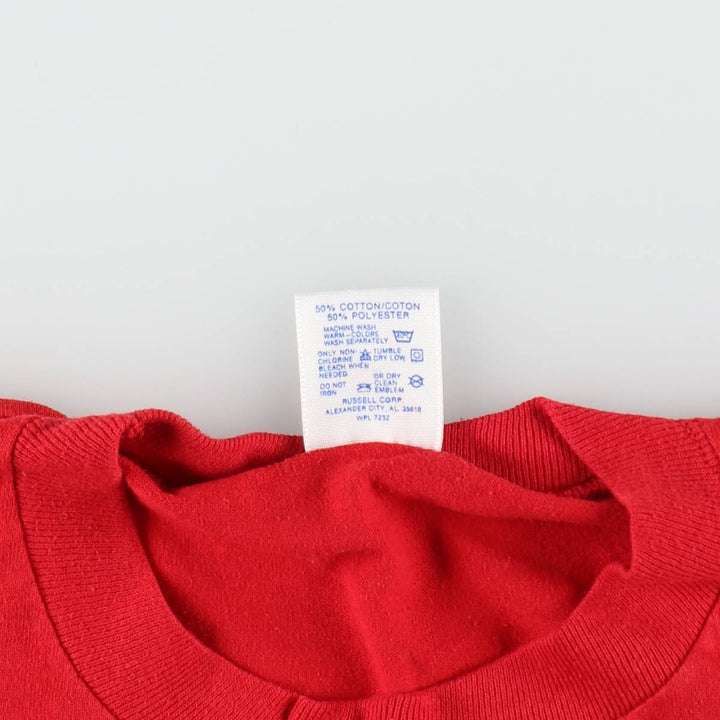 Vintage 80'S Jerseys Printed T-shirt, Made in USA, Men's L cotton red type Vintage Second Hand