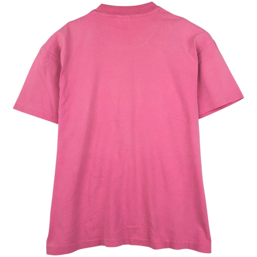 90'S BIG HED Designs Printed T-Shirt, Made in USA, Men's Size M (Equivalent), Vintage cotton pink type Vintage Second Hand