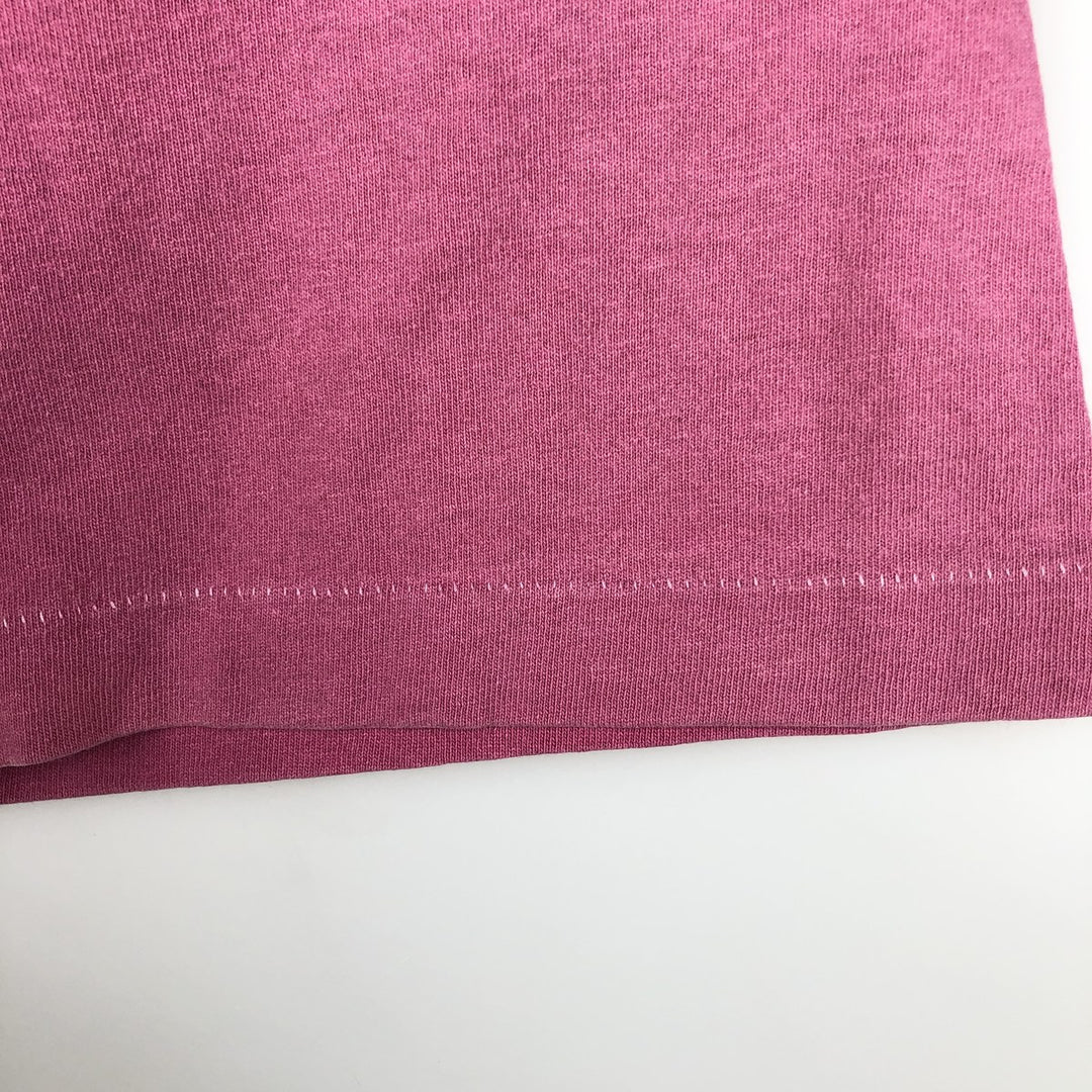 90'S BIG HED Designs Printed T-Shirt, Made in USA, Men's Size M (Equivalent), Vintage cotton pink type Vintage Second Hand