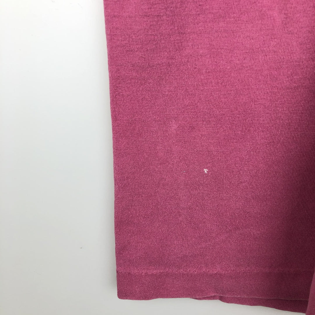 90'S BIG HED Designs Printed T-Shirt, Made in USA, Men's Size M (Equivalent), Vintage cotton pink type Vintage Second Hand