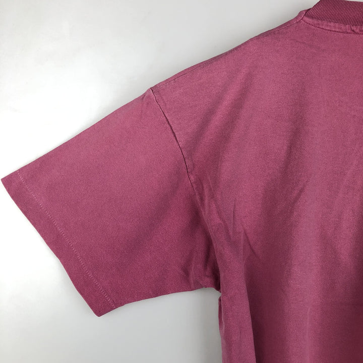 90'S BIG HED Designs Printed T-Shirt, Made in USA, Men's Size M (Equivalent), Vintage cotton pink type Vintage Second Hand
