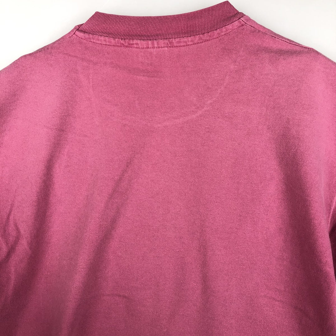 90'S BIG HED Designs Printed T-Shirt, Made in USA, Men's Size M (Equivalent), Vintage cotton pink type Vintage Second Hand