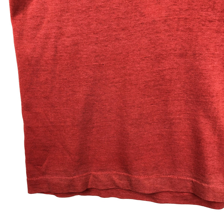 Message print T-shirt, men's size S (equivalent), vintage. unclear red type Vintage Second Hand