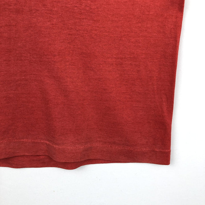 Message print T-shirt, men's size S (equivalent), vintage. unclear red type Vintage Second Hand