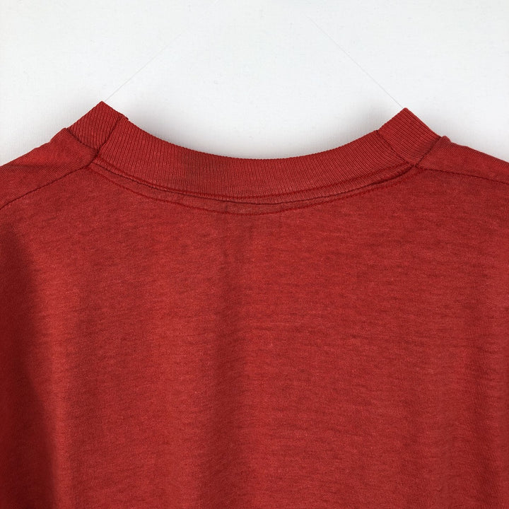 Message print T-shirt, men's size S (equivalent), vintage. unclear red type Vintage Second Hand