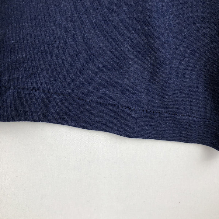 Vintage 1980'S Hanes Fifty-Fifty Blue Tag Print T-Shirt, Made in USA, Men's XL cotton navy blue type Vintage Second Hand