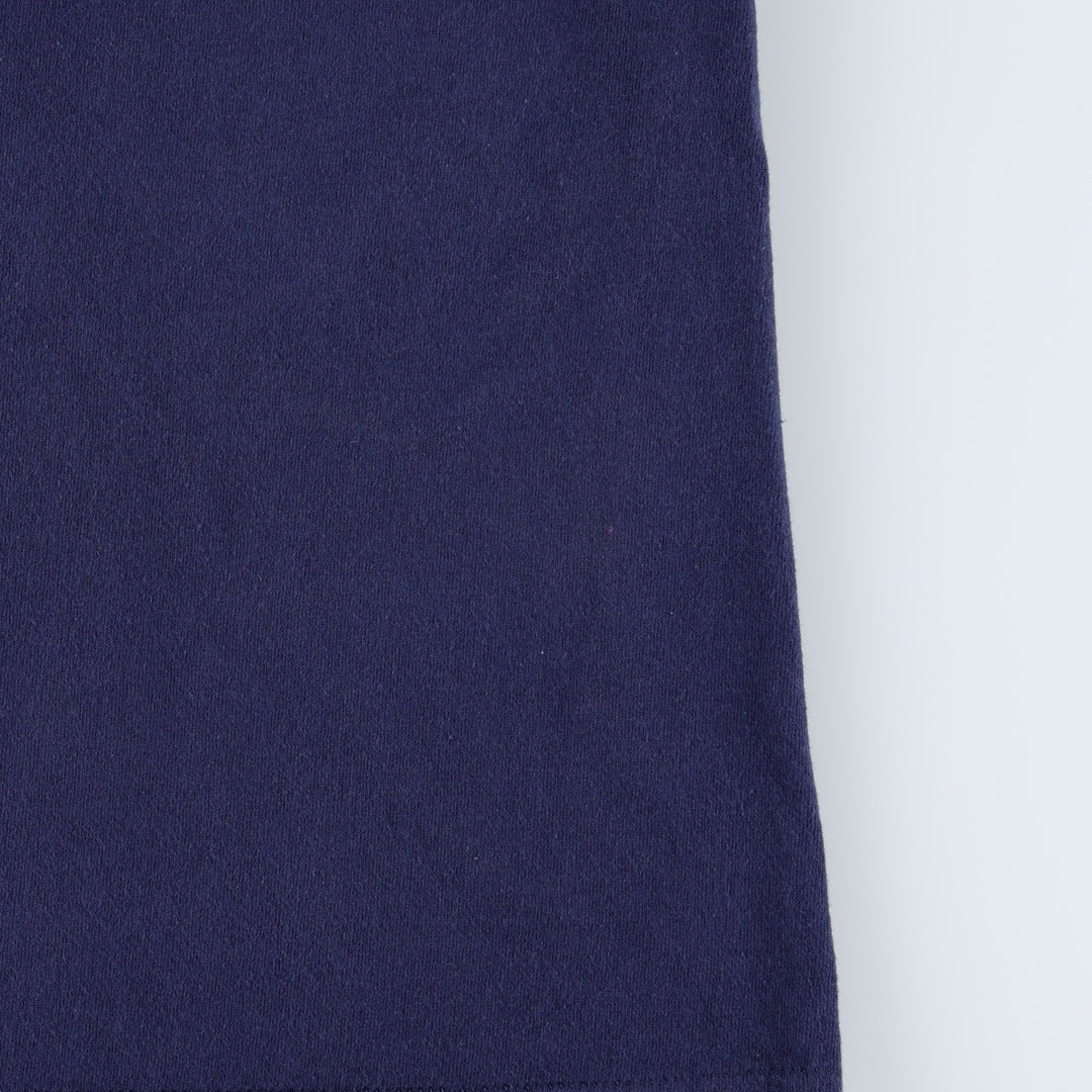 90'S Fruit of the Loom Message Print T-Shirt Made in USA Men's XL Vintage cotton navy blue type Vintage Second Hand