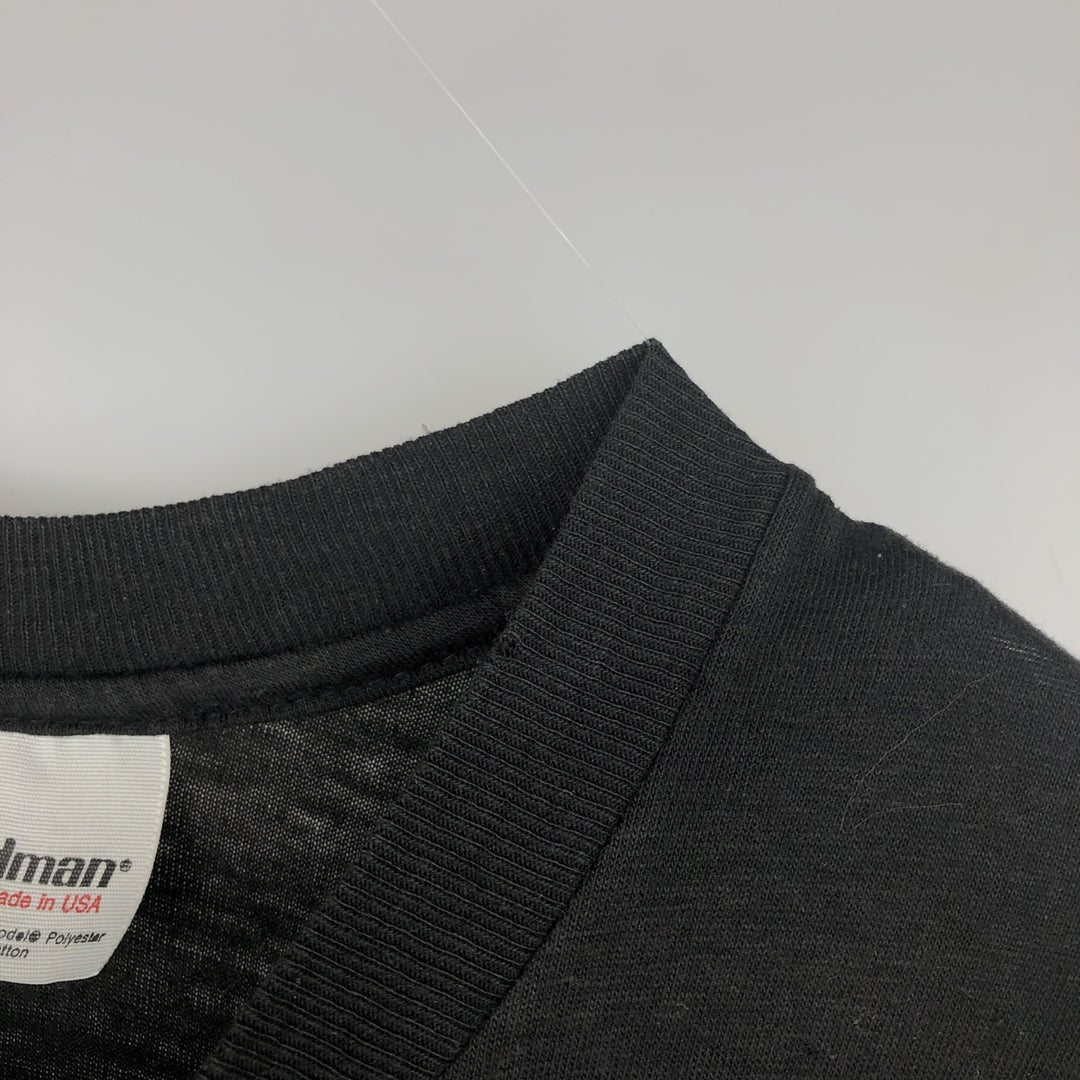 80s-90'S Stedman PENTHOUSE Print T-Shirt, Made in USA, Men's XL equivalent, Vintage polyester black type Vintage Second Hand