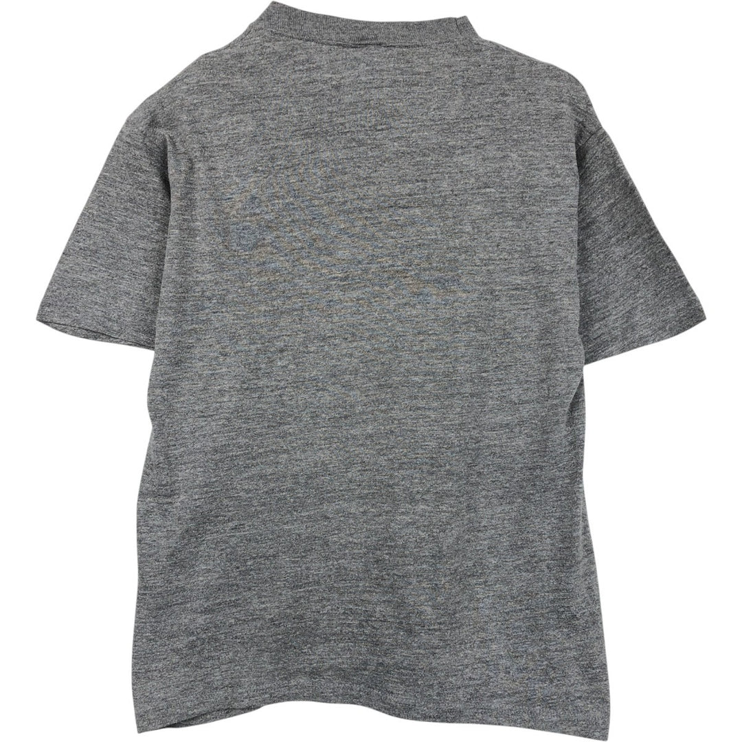 80s-90'S Jerzees Print T-Shirt, Made in USA, Men's Size M (approx.), Vintage polyester gray type Vintage Second Hand