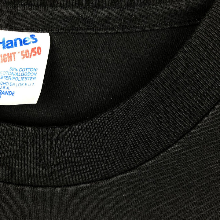 90'S Hanes HEAVYWEIGHT 50 cotton black type Vintage Second Hand