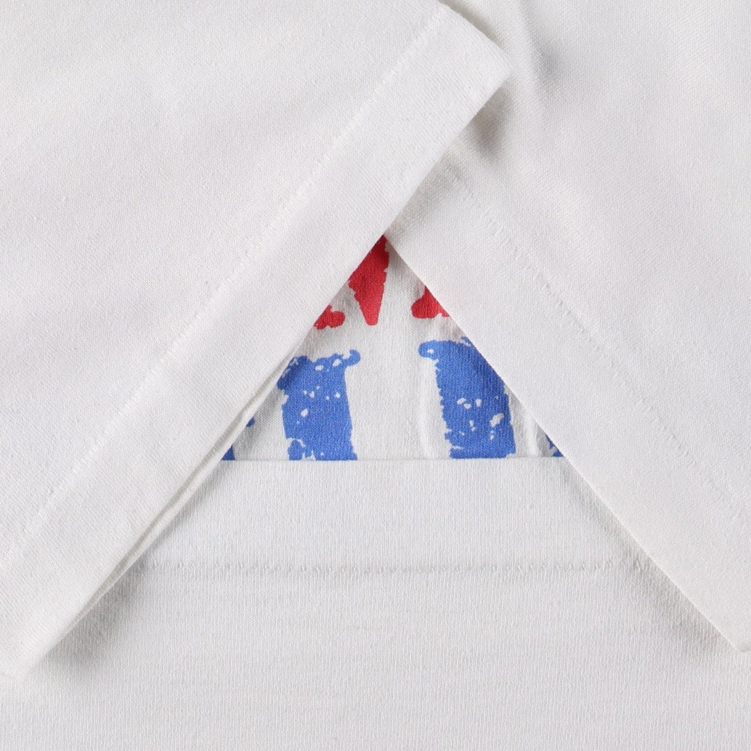 90'S Fruit of the Loom printed T-shirt, made in the USA, men's XL size, vintage cotton white type Vintage Second Hand