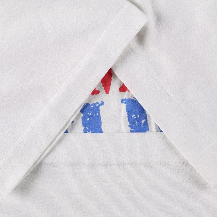 90'S Fruit of the Loom printed T-shirt, made in the USA, men's XL size, vintage cotton white type Vintage Second Hand