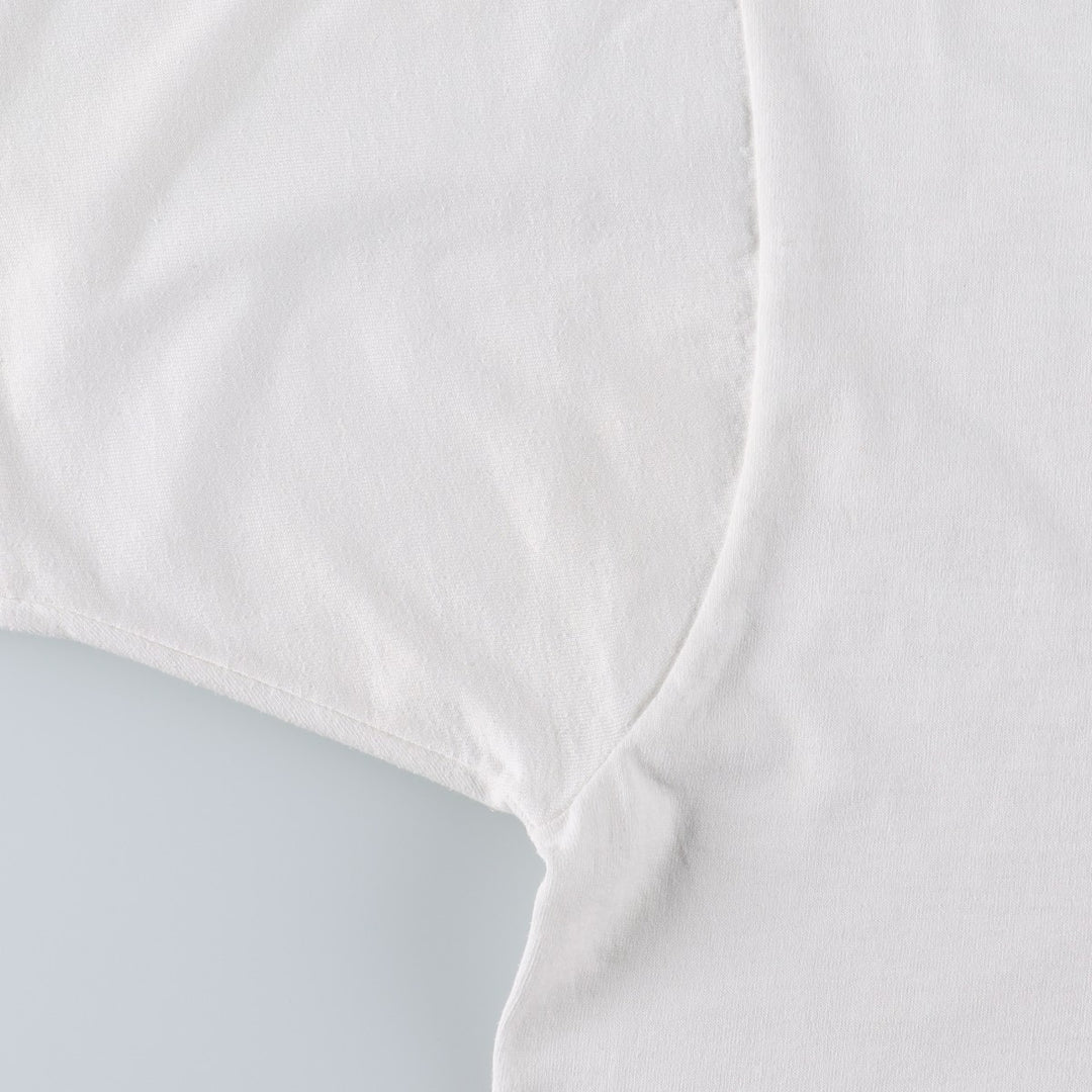 90'S Fruit of the Loom printed T-shirt, made in the USA, men's XL size, vintage cotton white type Vintage Second Hand