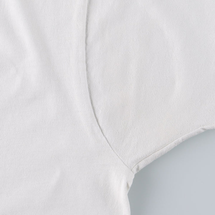 90'S Fruit of the Loom printed T-shirt, made in the USA, men's XL size, vintage cotton white type Vintage Second Hand