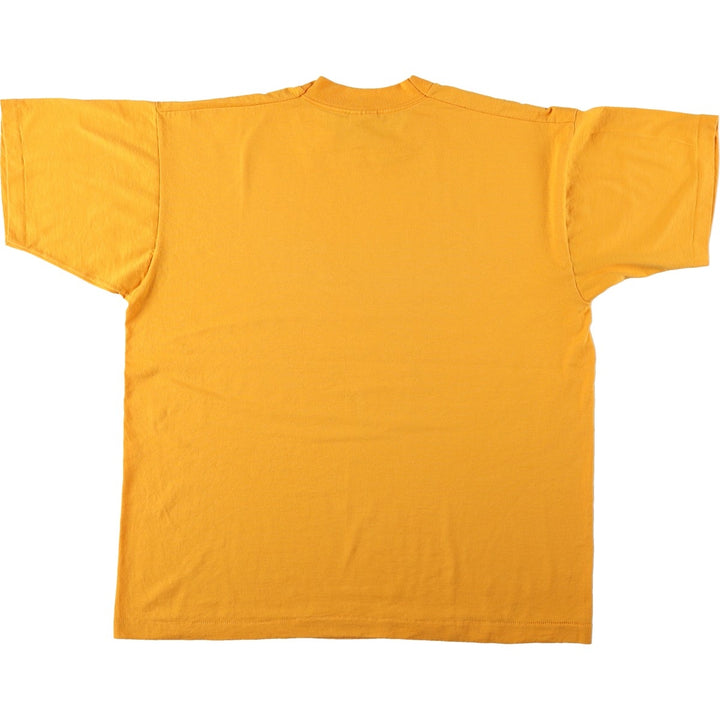 2000'S Fruit of the Loom Best Message Print T-Shirt (Men's XL equivalent) cotton yellow type Vintage Second Hand