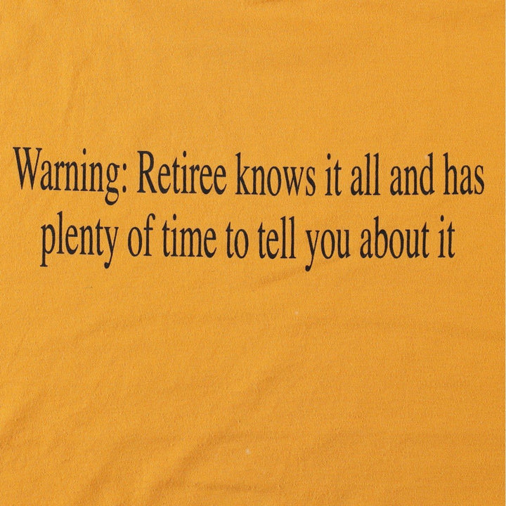 2000'S Fruit of the Loom Best Message Print T-Shirt (Men's XL equivalent) cotton yellow type Vintage Second Hand