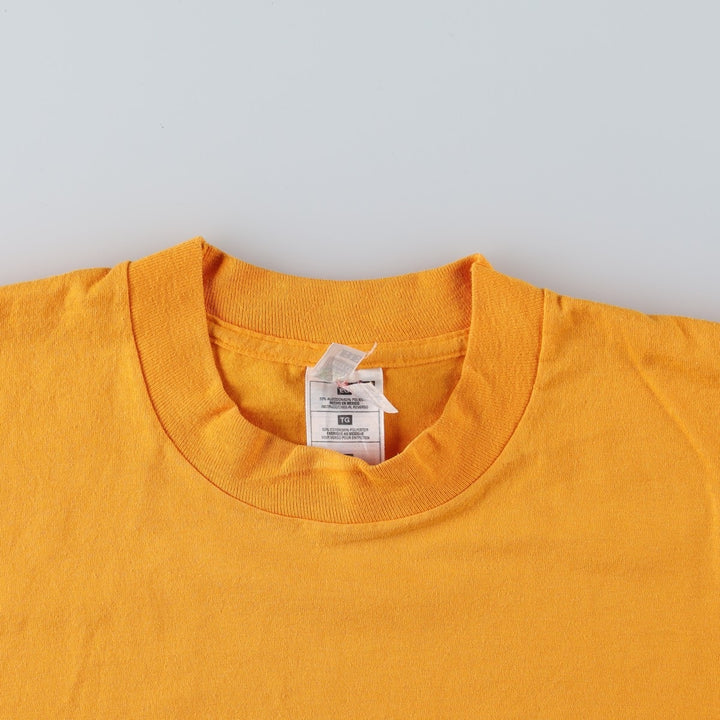 2000'S Fruit of the Loom Best Message Print T-Shirt (Men's XL equivalent) cotton yellow type Vintage Second Hand