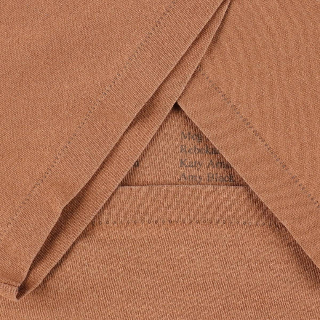 90'S Anvil Printed T-shirt Made in USA Men's XL Vintage cotton chocolate Vintage Second Hand