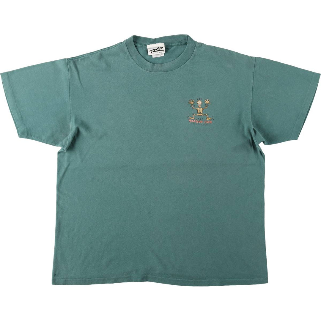 90'S Anvil Rio Suite Hotel and Casino Skull Pattern Print T-Shirt, Men's XL (approx.) Vintage cotton green type Vintage Second Hand