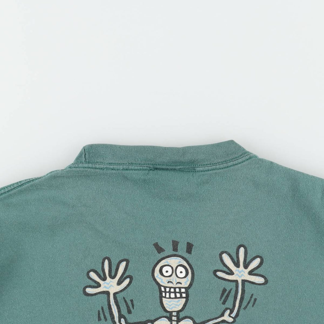 90'S Anvil Rio Suite Hotel and Casino Skull Pattern Print T-Shirt, Men's XL (approx.) Vintage cotton green type Vintage Second Hand