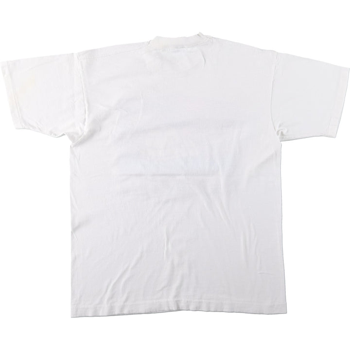 90'S Fruit of the Loom souvenir T-shirt, made in Canada, men's size L equivalent, vintage. cotton white type Vintage Second Hand