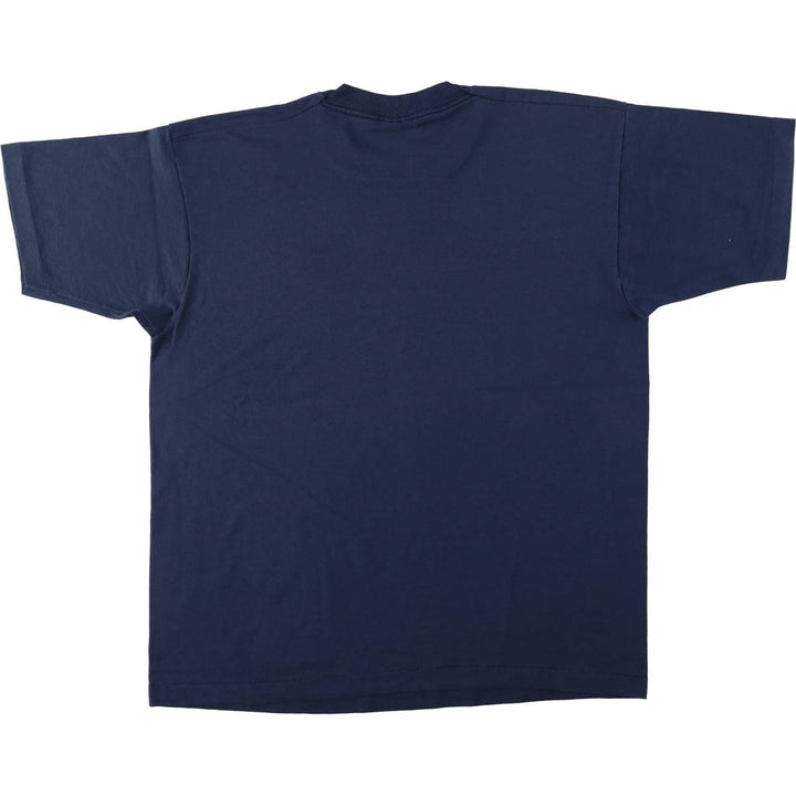 90'S SCREEN STARS Printed T-shirt Made in USA Men's XL Vintage cotton navy blue type Vintage Second Hand