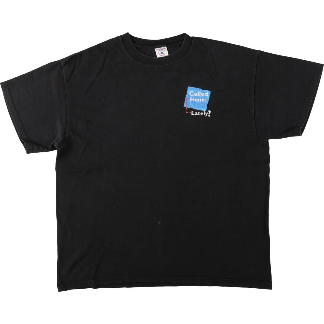 2000'S Delta 1-800-CALL-ATT Print T-Shirt, Men's Size XL (approx.) cotton black type Vintage Second Hand