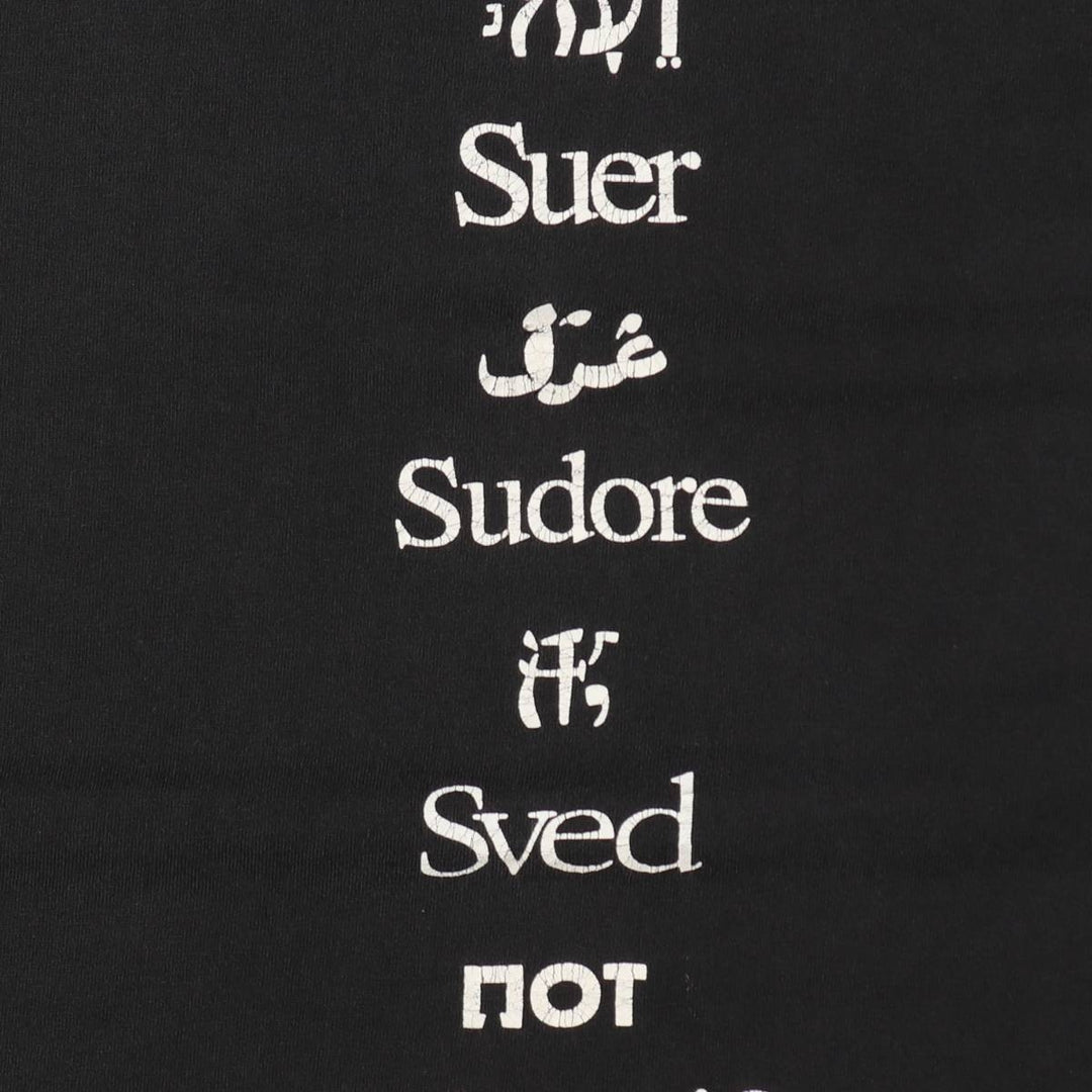 90'S Hanes Heavyweight Print T-Shirt, Men's XXL equivalent, Vintage cotton black type Vintage Second Hand