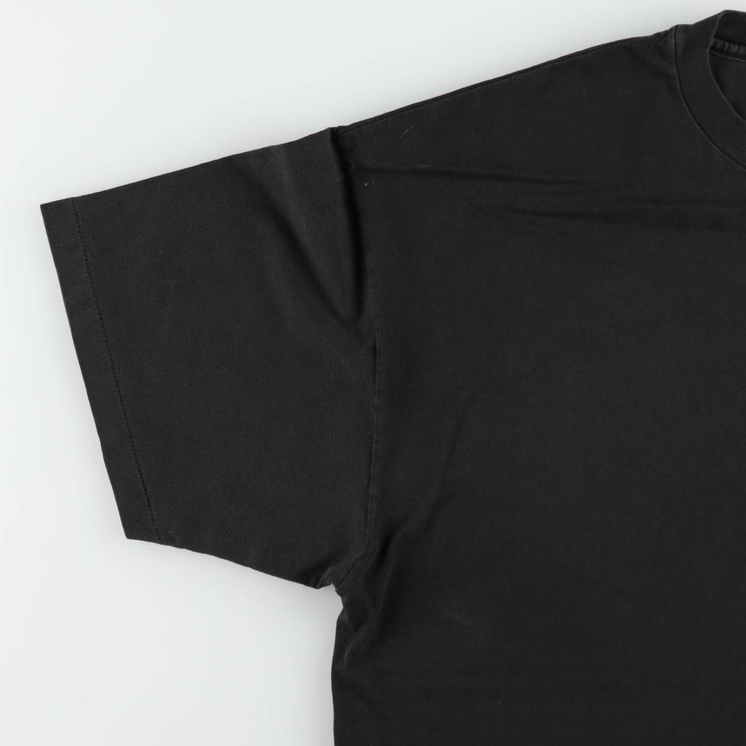 90'S Hanes Heavyweight Print T-Shirt, Men's XXL equivalent, Vintage cotton black type Vintage Second Hand