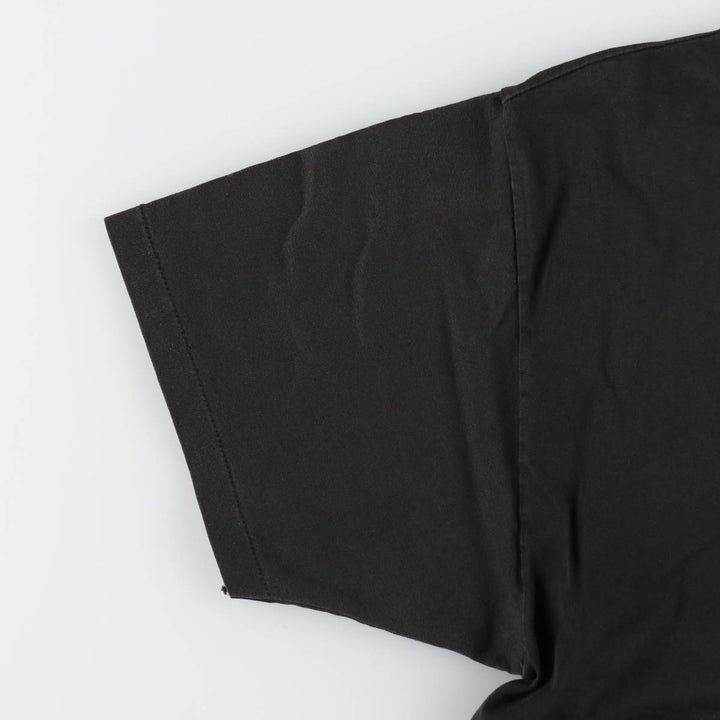 90'S Hanes Heavyweight Print T-Shirt, Men's XXL equivalent, Vintage cotton black type Vintage Second Hand