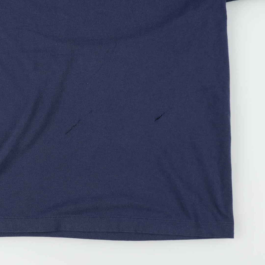 Printed T-shirt, Men's Size M (approx.), Vintage unclear navy blue type Vintage Second Hand
