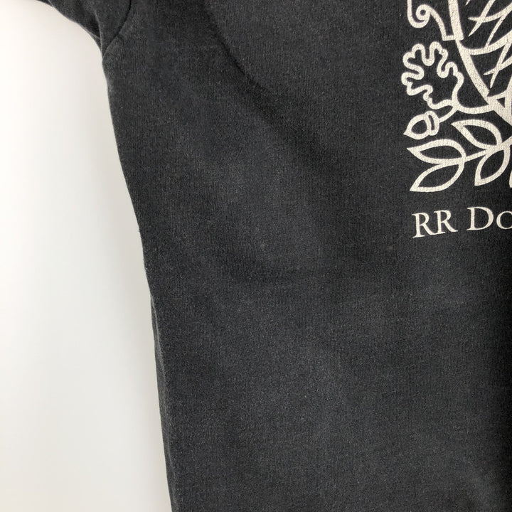 90'S Fruit of the Loom RR Donnelley and Sons Print T-Shirt, Made in USA, Men's Size XL (approx.) cotton black type Vintage Second Hand