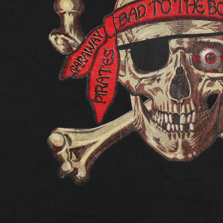 80s-90'S Jerzees Skull Pattern Print T-Shirt, Made in USA, Men's XL (approx.) Vintage cotton black type Vintage Second Hand