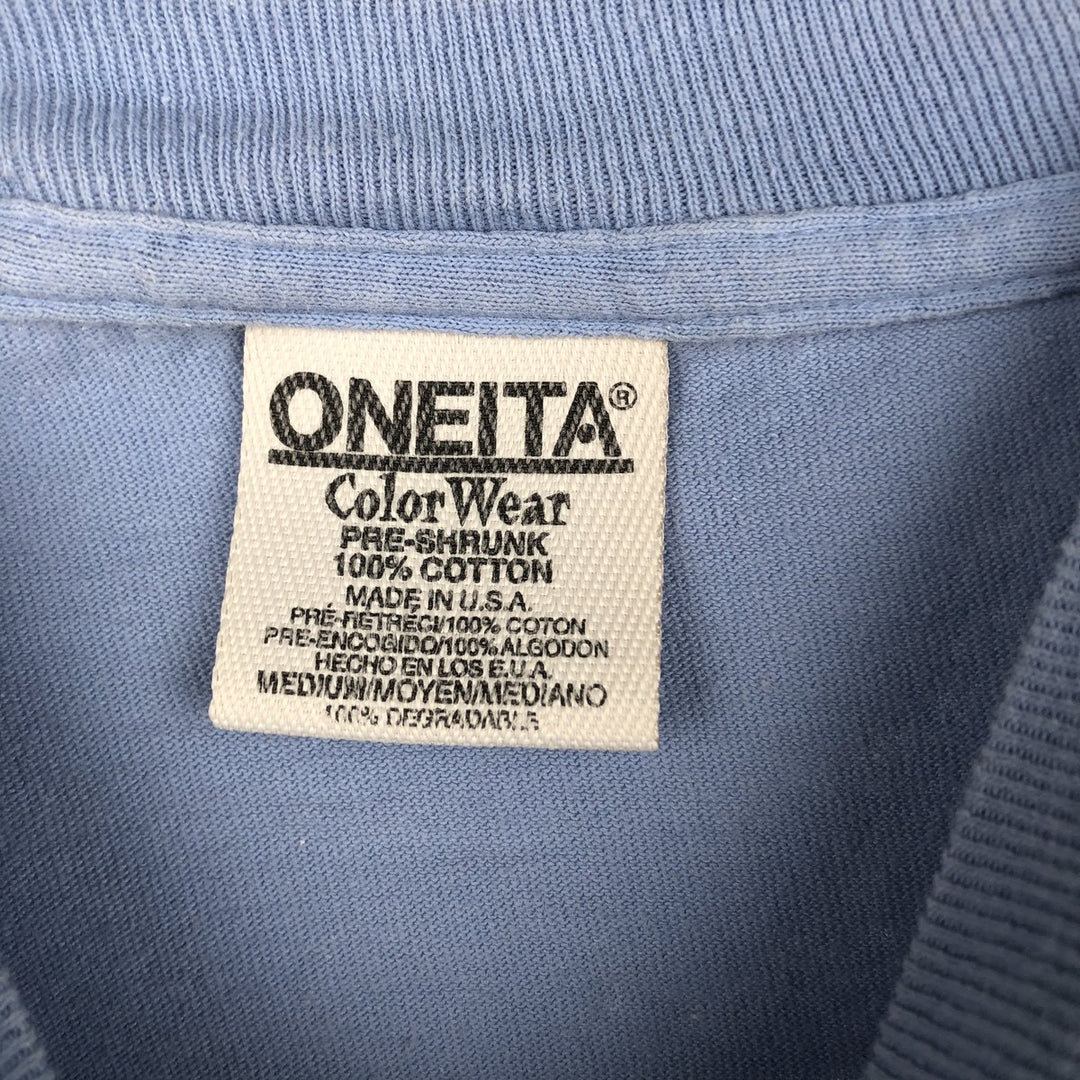 90'S ONEITA Joey Mars Print T-Shirt, Made in USA, Men's Size M (Equivalent), Vintage cotton Blue type light blue Vintage Second Hand