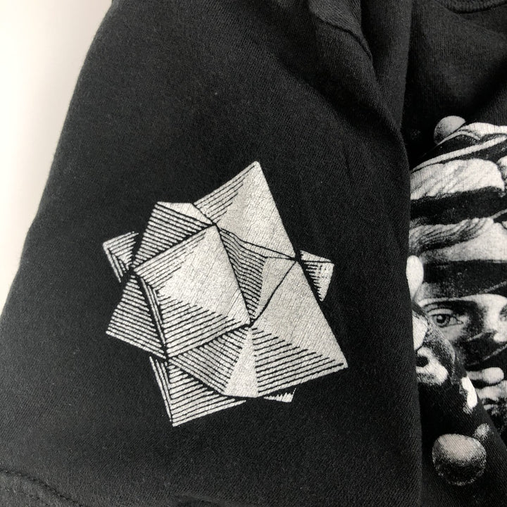 MC Escher Maurits Escher Art T-shirt, Men's Size M cotton black type Vintage Second Hand