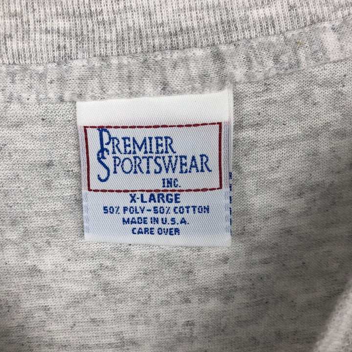 90'S PREMIER SPORTSWEAR Printed T-shirt Made in USA Men's XL Vintage cotton gray type Vintage Second Hand