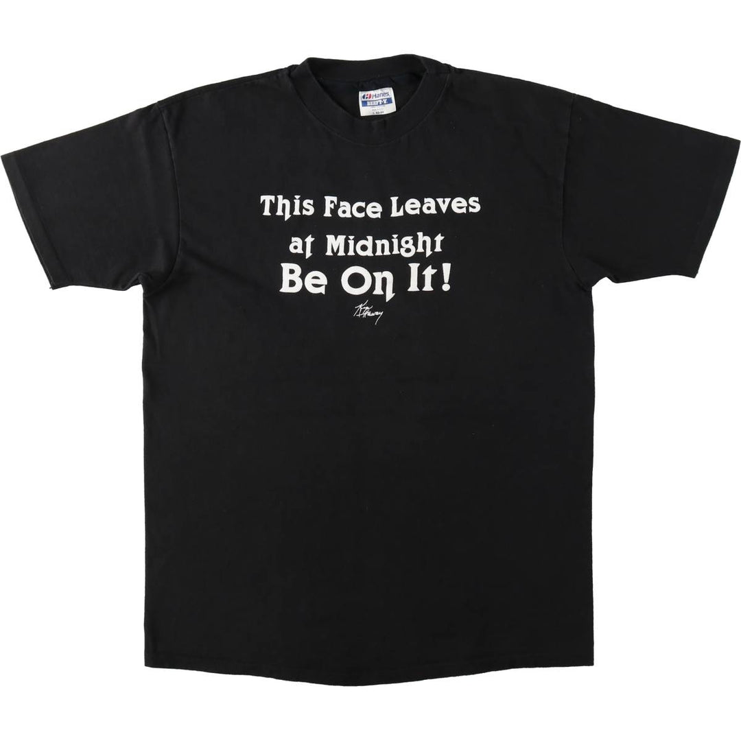 80'S Hanes KIP ATTAWAY Band T-Shirt, Made in USA, Men's Size L (approx.), Vintage cotton black type Vintage Second Hand