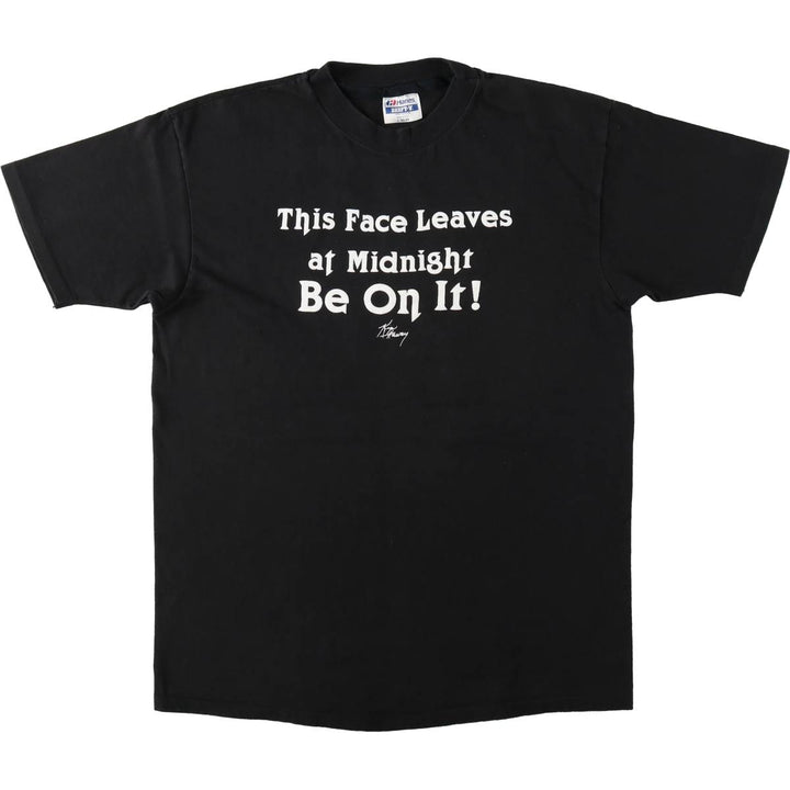 80'S Hanes KIP ATTAWAY Band T-Shirt, Made in USA, Men's Size L (approx.), Vintage cotton black type Vintage Second Hand